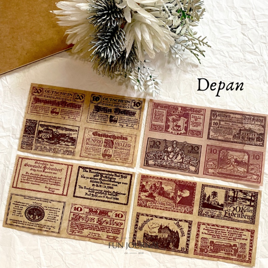 

MEDIEVAL RETRO STAMP PAPER PACK UNTUK JURNAL JOURNAL PLANNING PLANNER SCRAPBOOK DIY