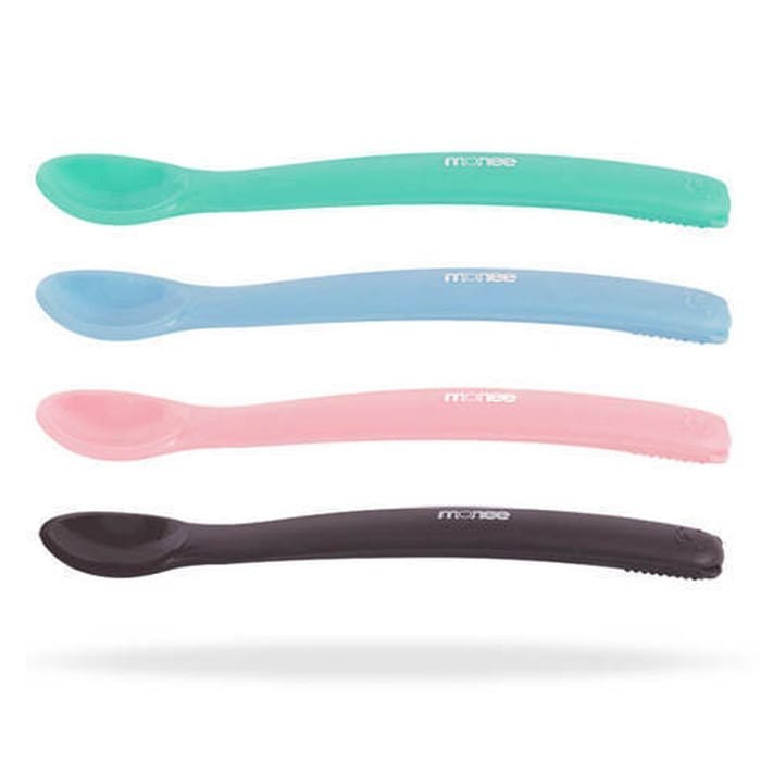 Sendok Makan Bayi Mpasi Silikon Monee Silicone Baby Spoon