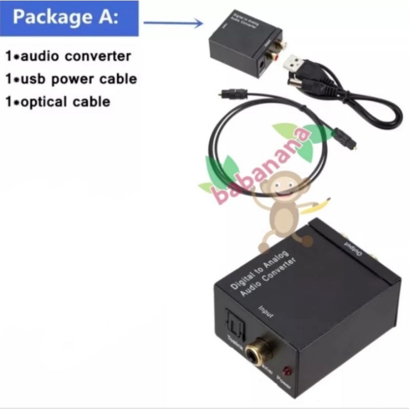 digital to analog converter toslink coaxial to rca tv optical audio