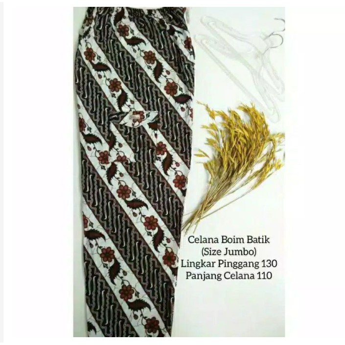 Celana Boim Batik Dewasa fit to XXL /JUMBO Panjang Santai Extra Big Size Supplier Grosir Murah