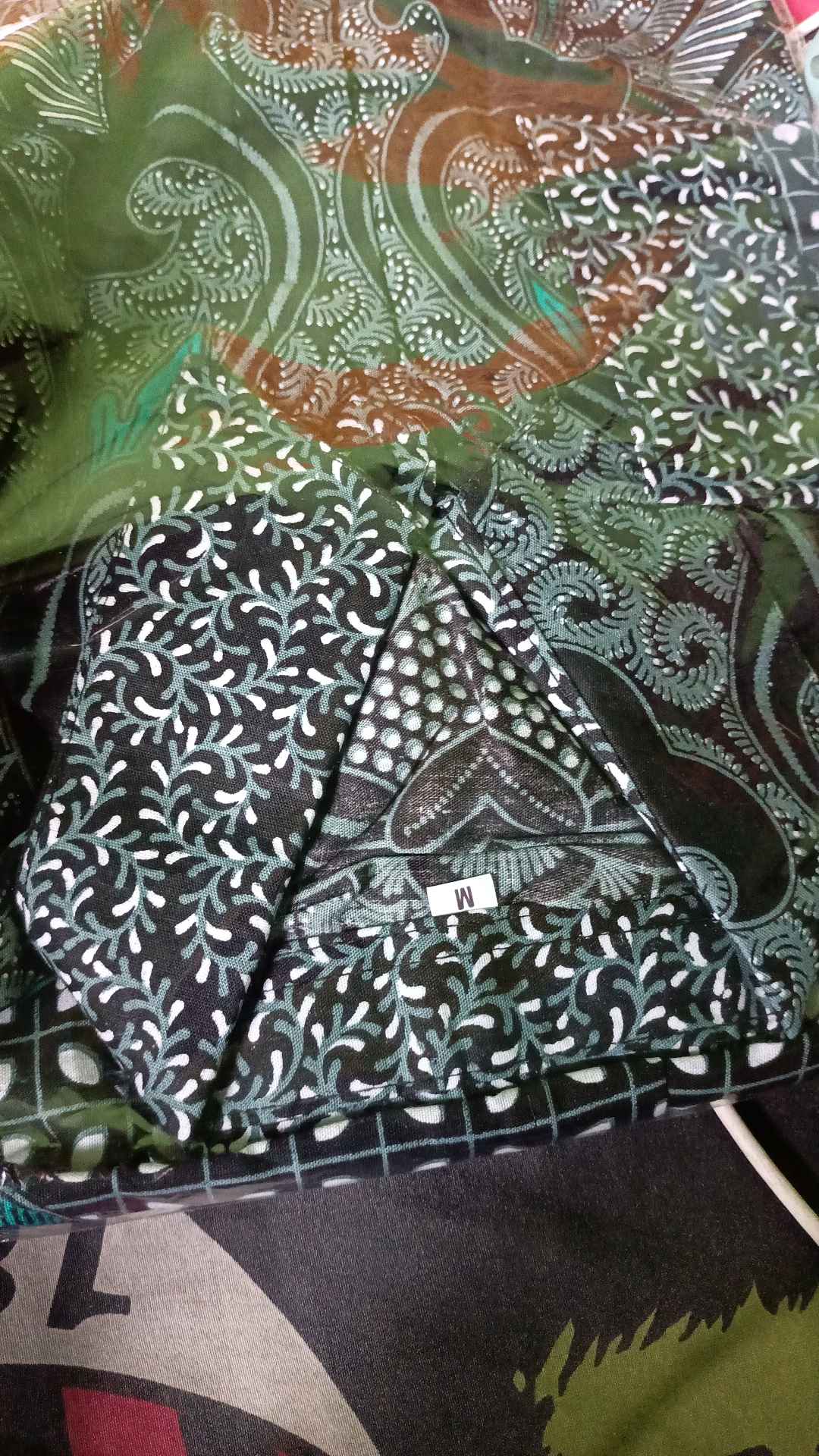 Bswart Batik Hrb026 Kenongo Hem Pendek Padi Pekalongan S M L Xl Xxl Batik