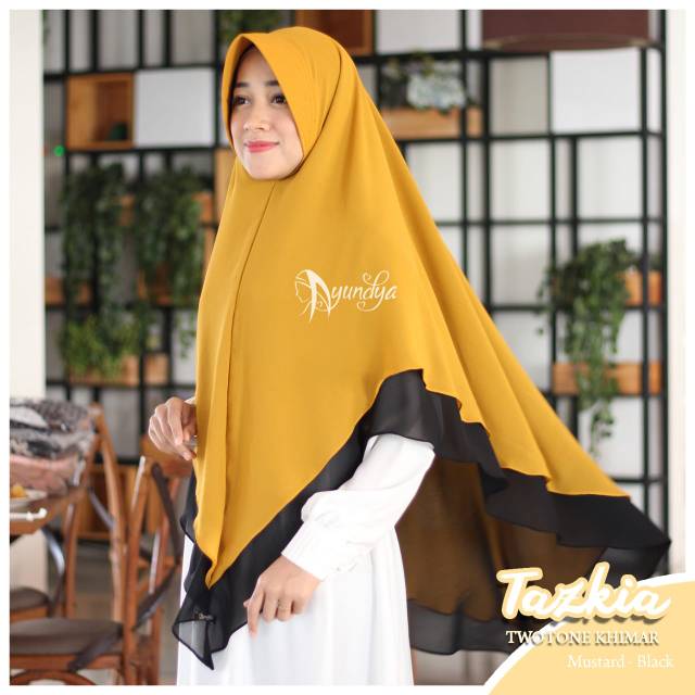 KHIMAR TAZKIA 3 TWOTONE ||  AYUNDYA