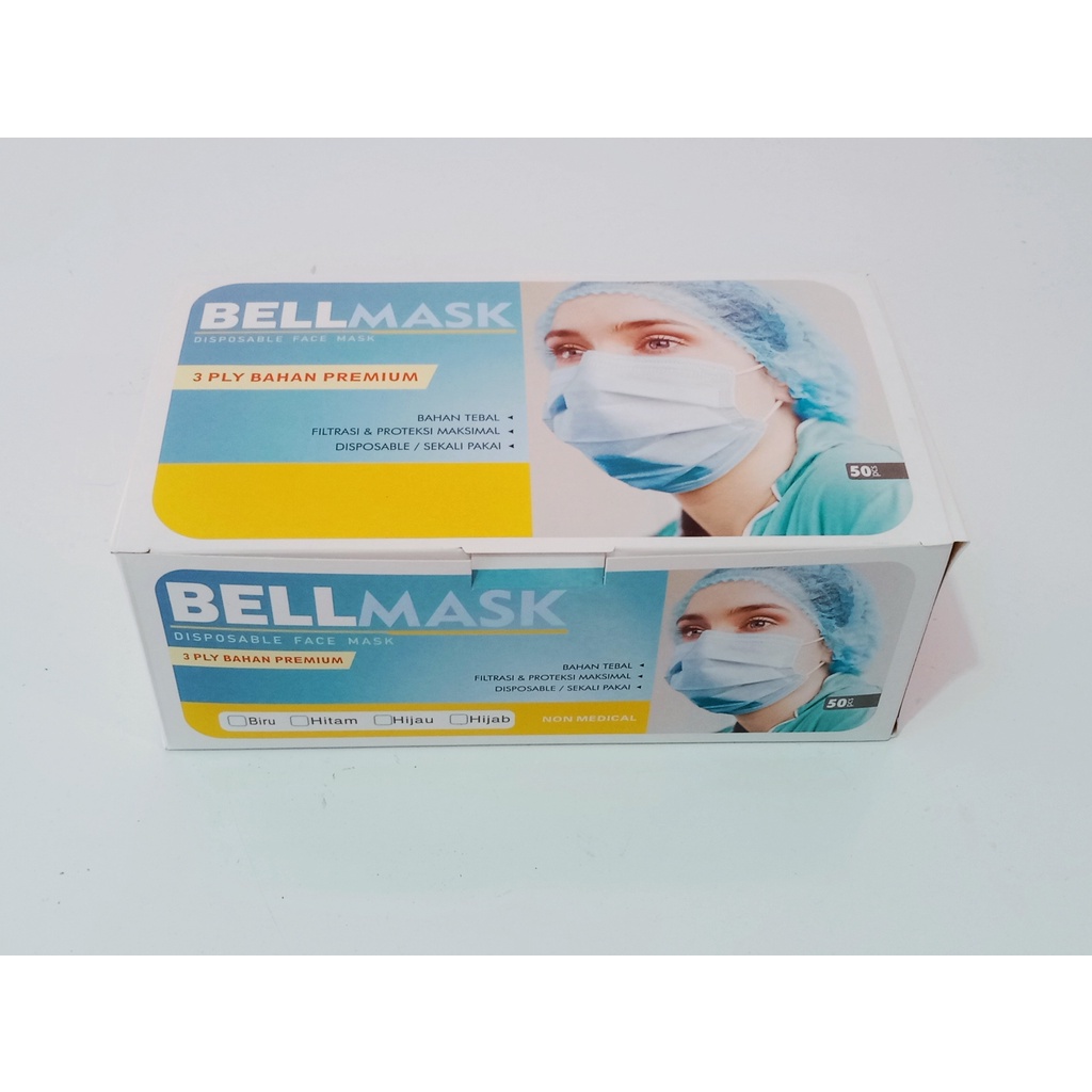 masker medis bellmask isi 50