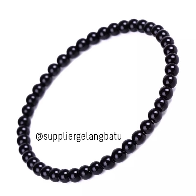 supplier GELANG BATU Onyx kilap chakra yoga kesehatan siap kirim ready