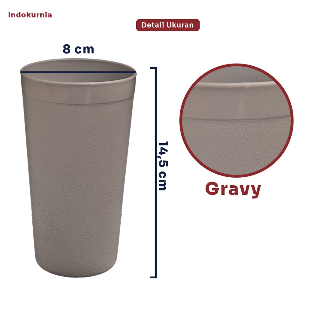 Indokurnia Gelas Gravy 500 mL Pastel