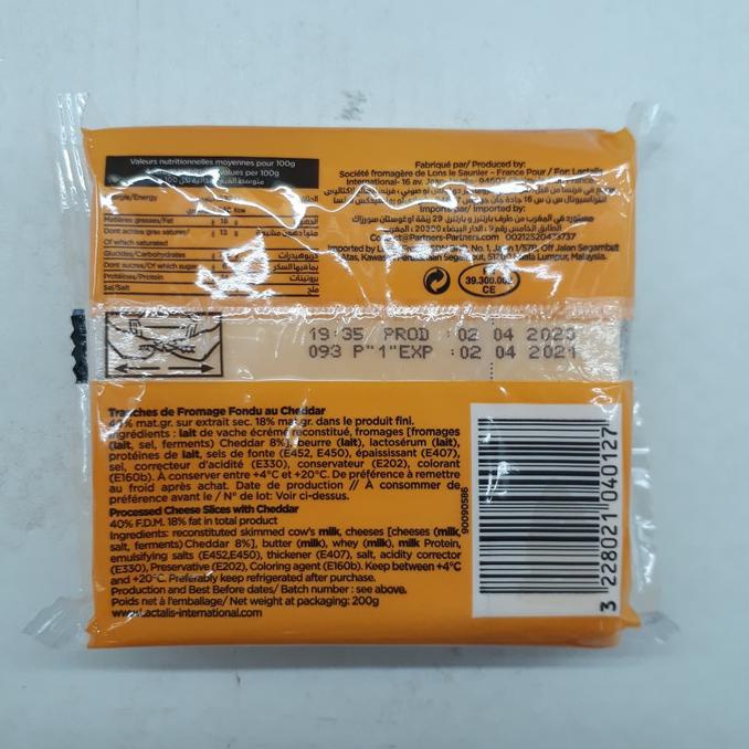 

Bridel Pross Cheese Slice W/Chedar 200gr