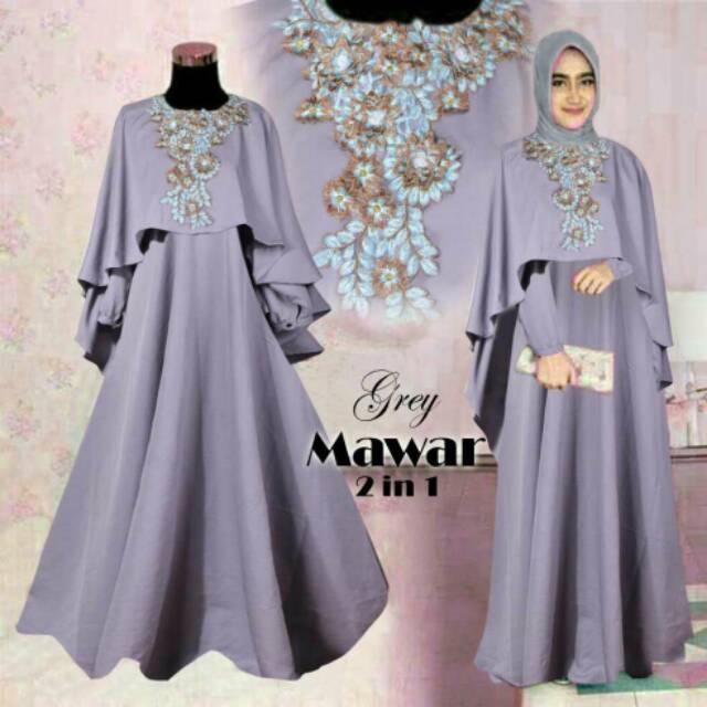 Mawar Maxi Fashion Msulim Wanita