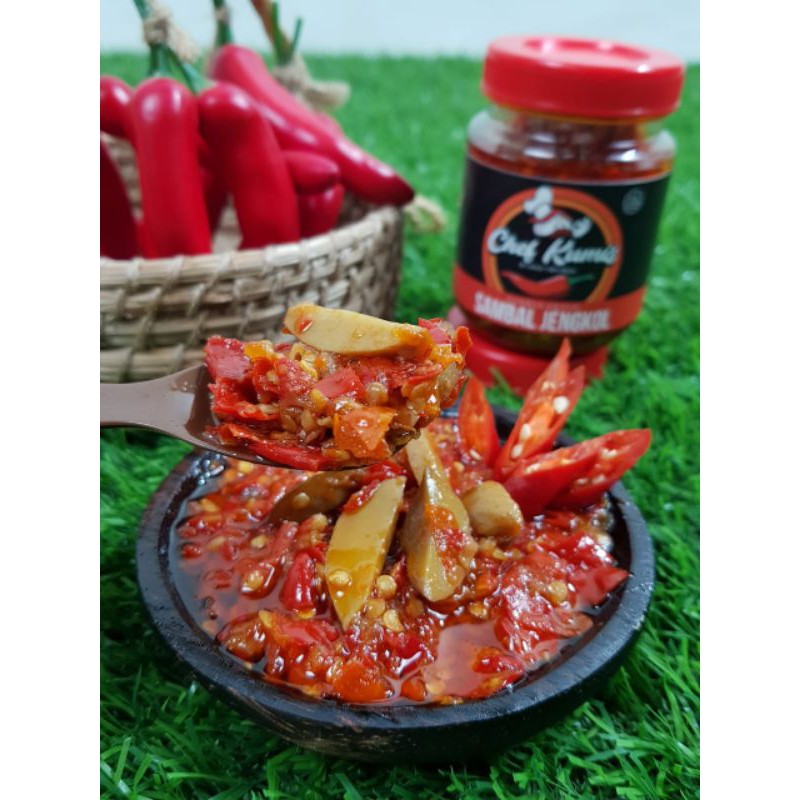 

sambal pedas instan botol Chef kumis Rasa enak dan murah