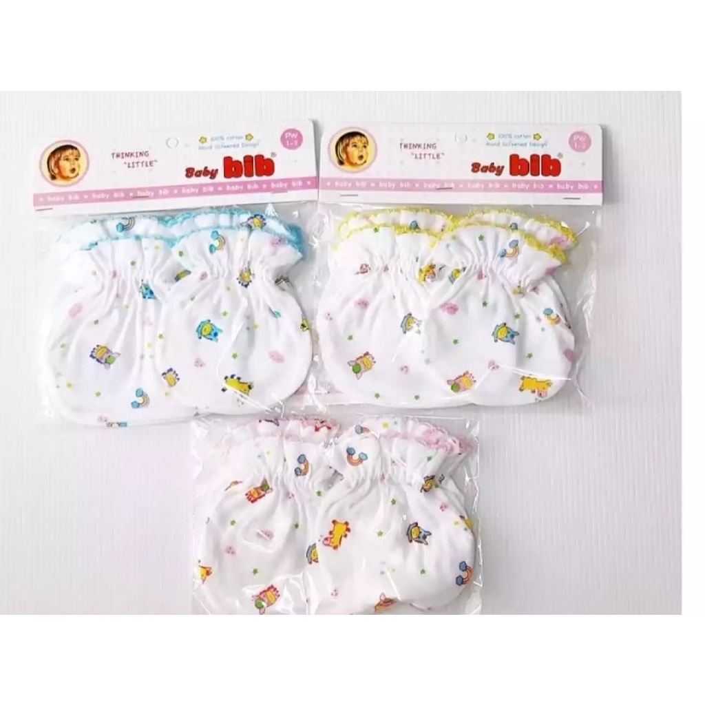 Set Sarung Tangan Bayi Bib Renda Sarung tangan+kaki