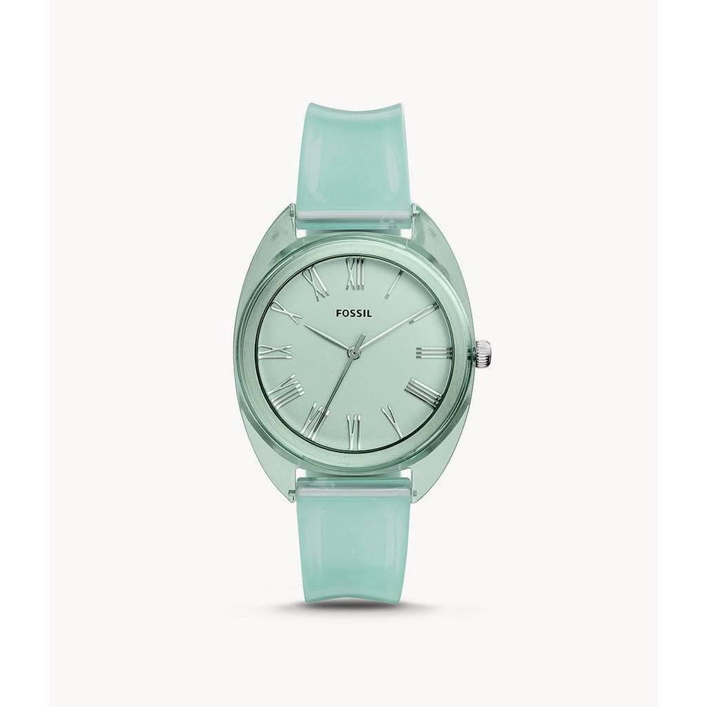 Fossil Jude Three-Hand Green Silicone Watch [ES4858]