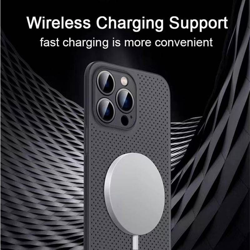 Soft Case Bahan Silikon Breathable Model Sarang Lebah Untuk iPhone 13 12 11 Pro MAX Mini X XS MAX XR SE 2022 2020 7 8 Plus