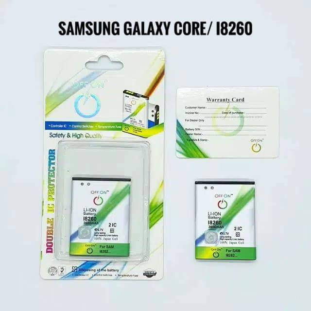 Baterai Batre Double Power OFFON Samsung Galaxy Core i8260 Battery