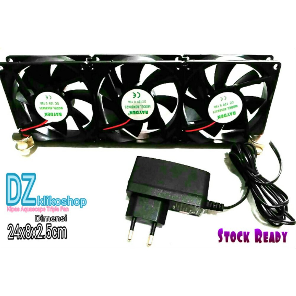 Kipas Pendingin Aquascape Aquarium Cooling Fan Triple Terbaik Shopee Indonesia
