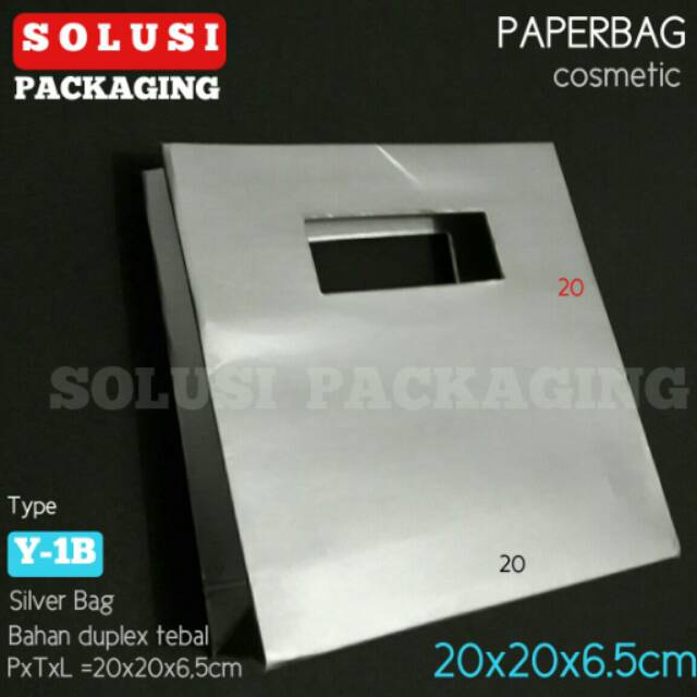 

PAPERBAG SILVER Y-1B/PAPER BAG/TAS KERTAS/SHOPPING BAG