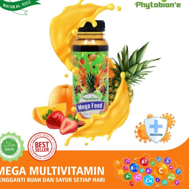 Jual MEGA FOOD MULTIVITAMIN ANAK DAN DEWASA SUPLEMEN SAYUR DAN BUAH
