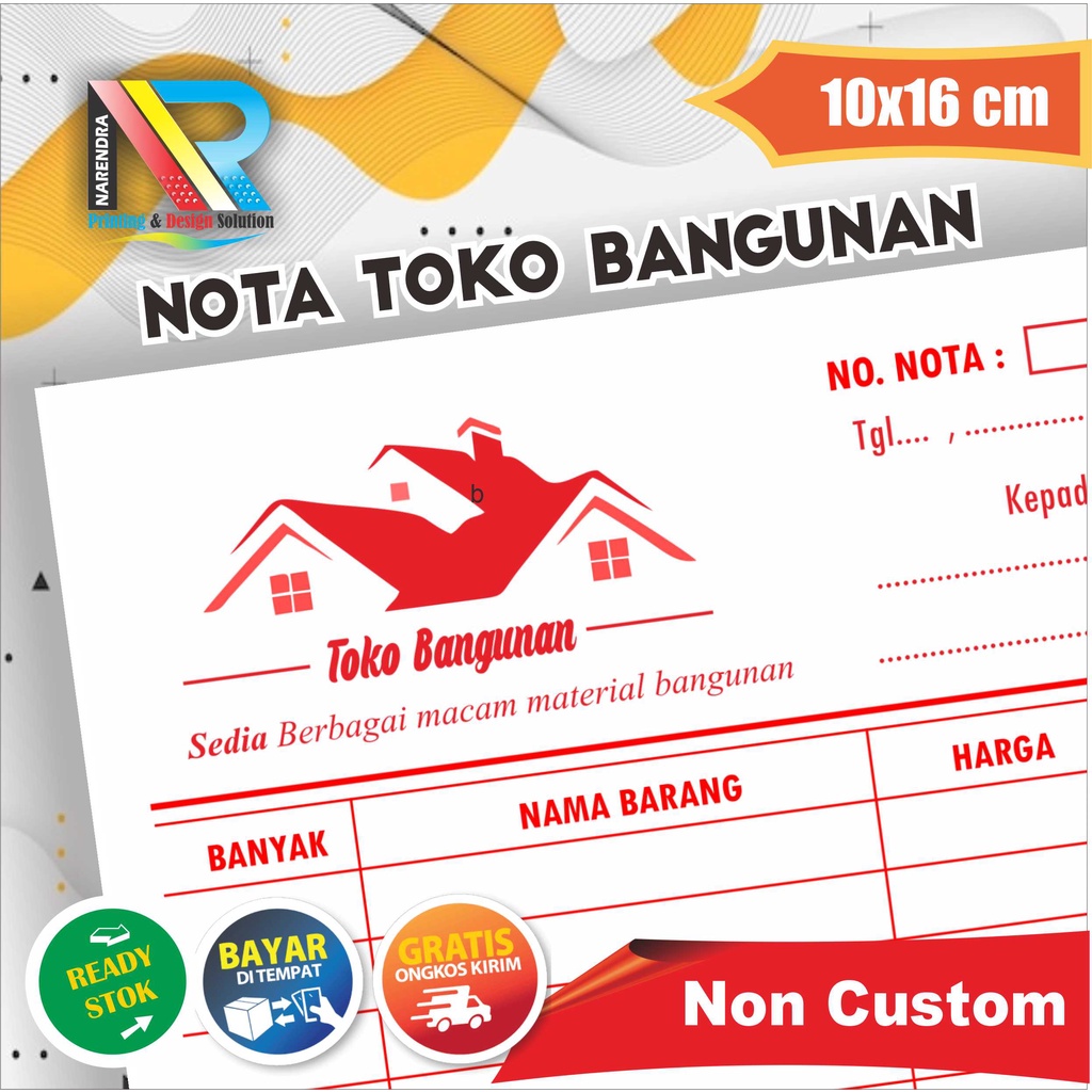 

Nota Toko Bangunan | Nota Material & Alat Bangunan | Nota Siap Pakai | Diskon Grosir!