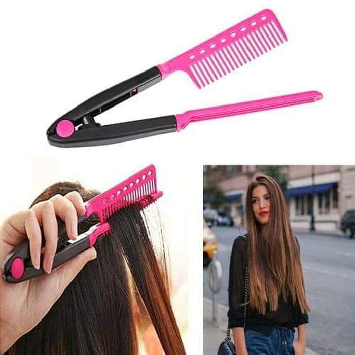 Sisir Ion V - Sisir Pelurus Rambut - Ionic Hair Straightener Comb