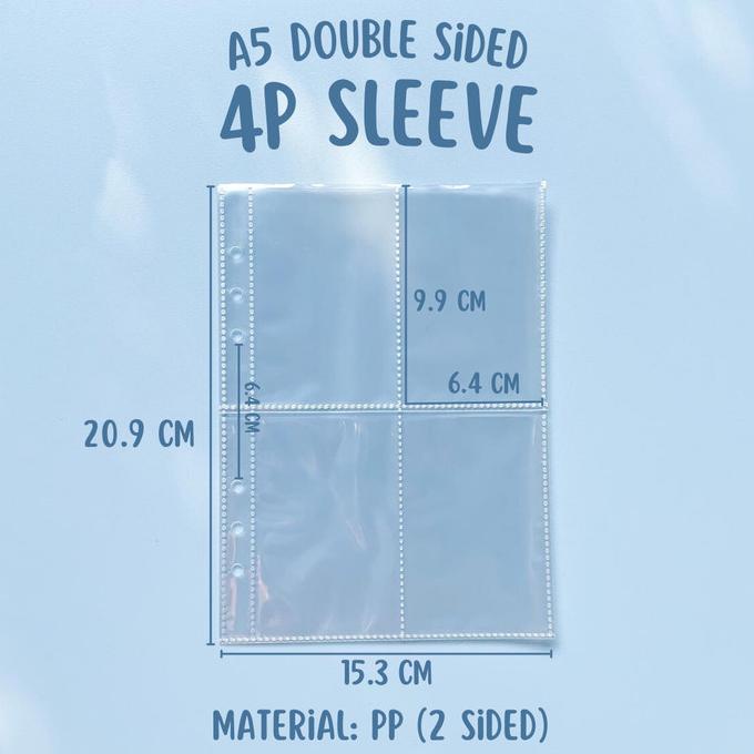 

(A5 Size / Two Sided) Sleeve Binder A5 4P / 2P / 1P (Min 5 lembar)