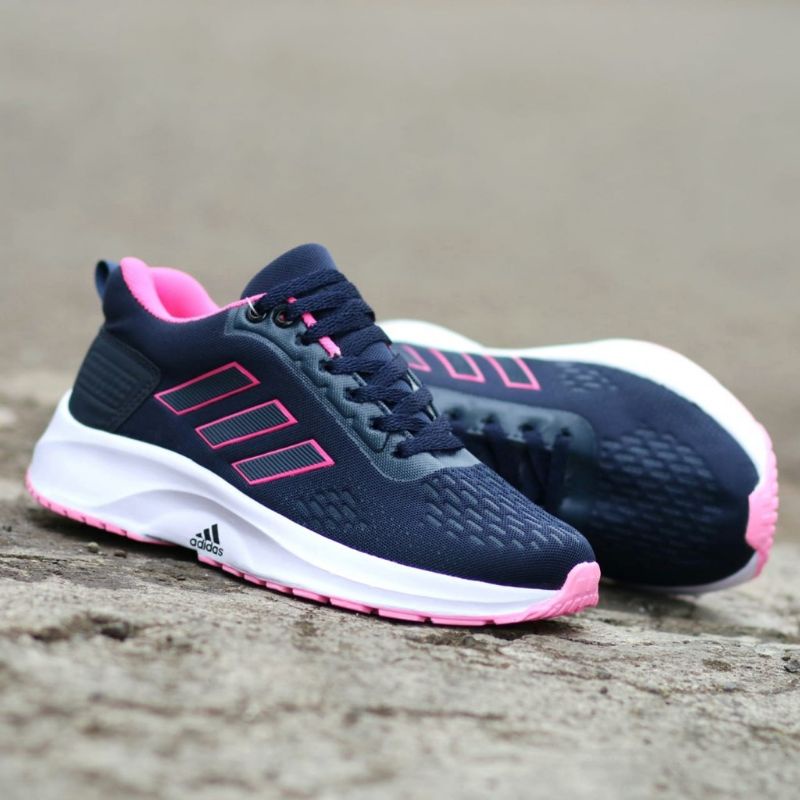 SEPATU ADIDAS ZOOM PRIA TERMURAH TERLARIS GRADE ORIGINALPREMIUM QUALITI 38-44adidaszoom-Navy pink