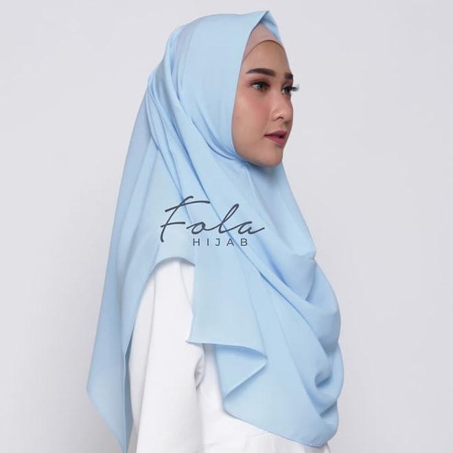 Big - Pashmina Instan Sala / Pashtan Jilbab Instant / Kerudung Polos - Hitam List Spesial