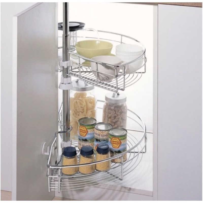 Rak piring sudut Stainless Chrome HW-009i