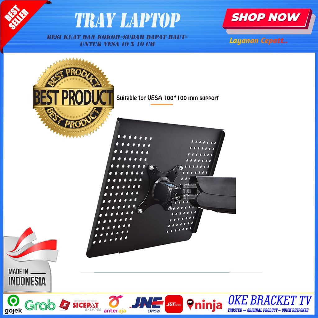 Bracket Laptop Notebook Holder Stand Plate Mount tatakan laptop