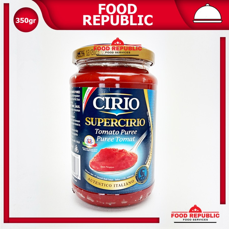 

CIRIO SUPERCIRIO TOMATO PUREE 350 GR - TOMATO PASTE SAUS TOMAT PASTA