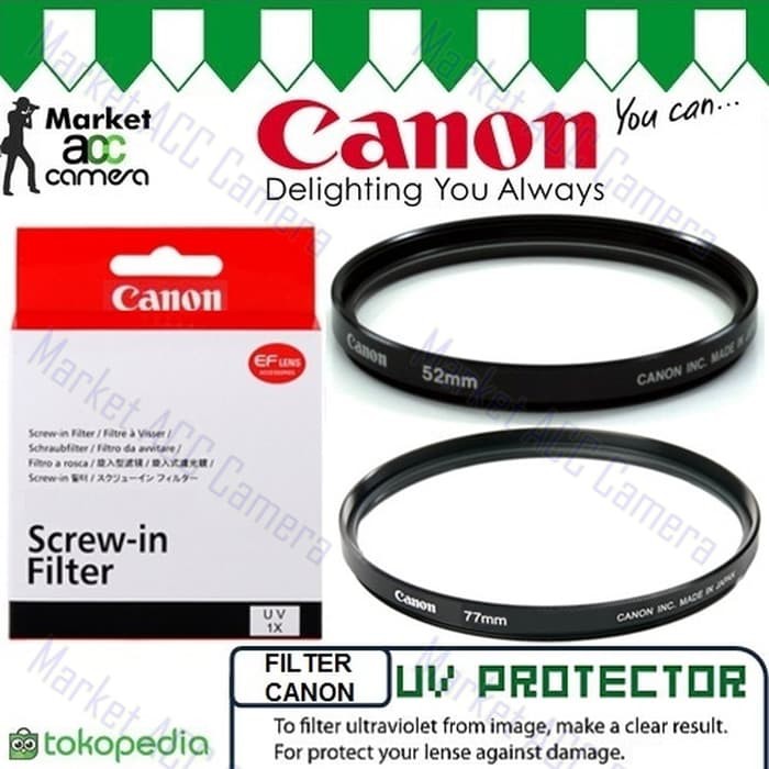 Filter UV Protector Canon 52mm 58mm for Lensa Camera Canon