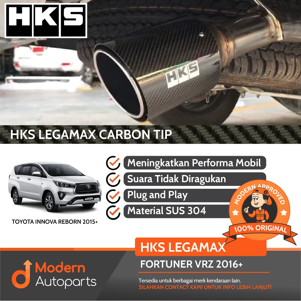 Knalpot Muffler HKS LEGAMAX Innova Reborn 2015+ Carbon PnP