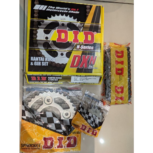 gir set did kharisma Supra x 125 kph Gear Set D.I.D N-Series supra125 honda Revo lama