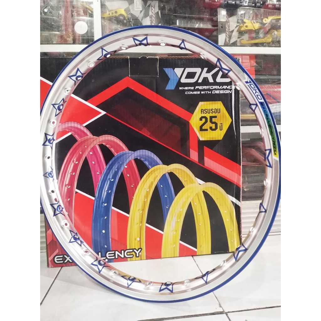 Velg pelek star bintang yoko Thailand  ukuran 140" ring 17