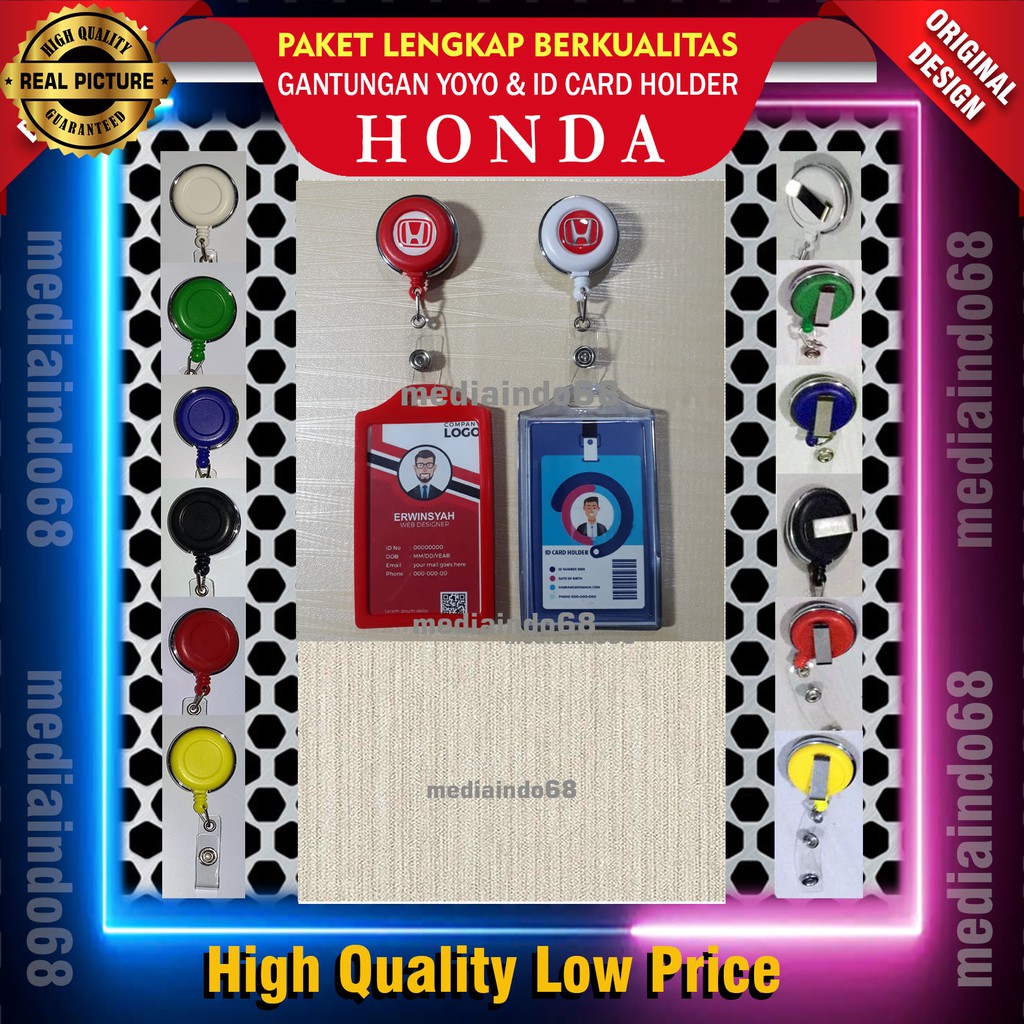 

HONDA-YOYO GANTUNGAN ID CARD PUTAR STAINLESS (Paket Lengkap)