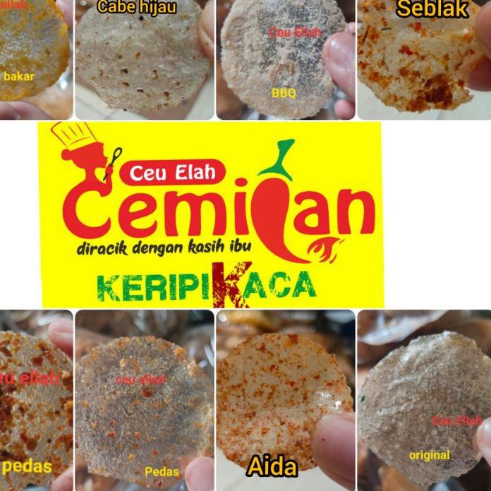 

Ready ー➽ Keripik kaca kiloan 1kg ( Keripik beling / Kripca / Pakset / Beledag / Elod) Cemilan ceu elah paling murah