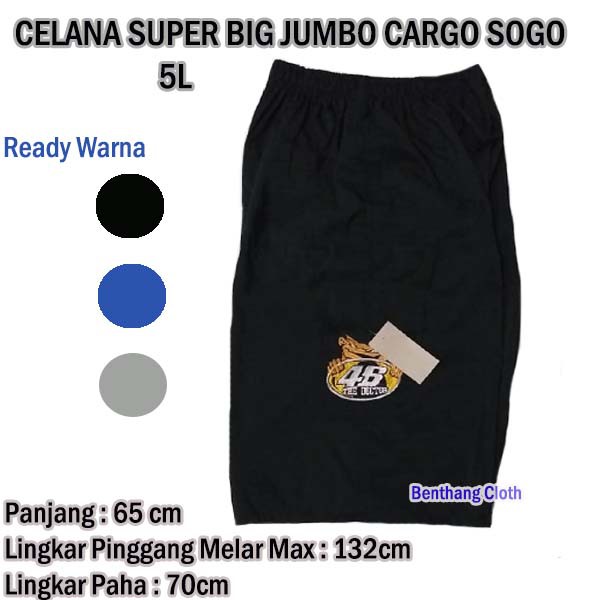 Celana Pendek Super Besar Jumbo CARGO SogO 5L Pria