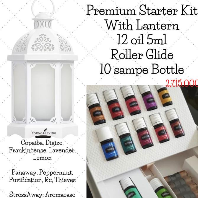 Premium Kit Lantern Diffuser Young Living 12 Essential Oil Ori Segel N8W1P_7Aw_