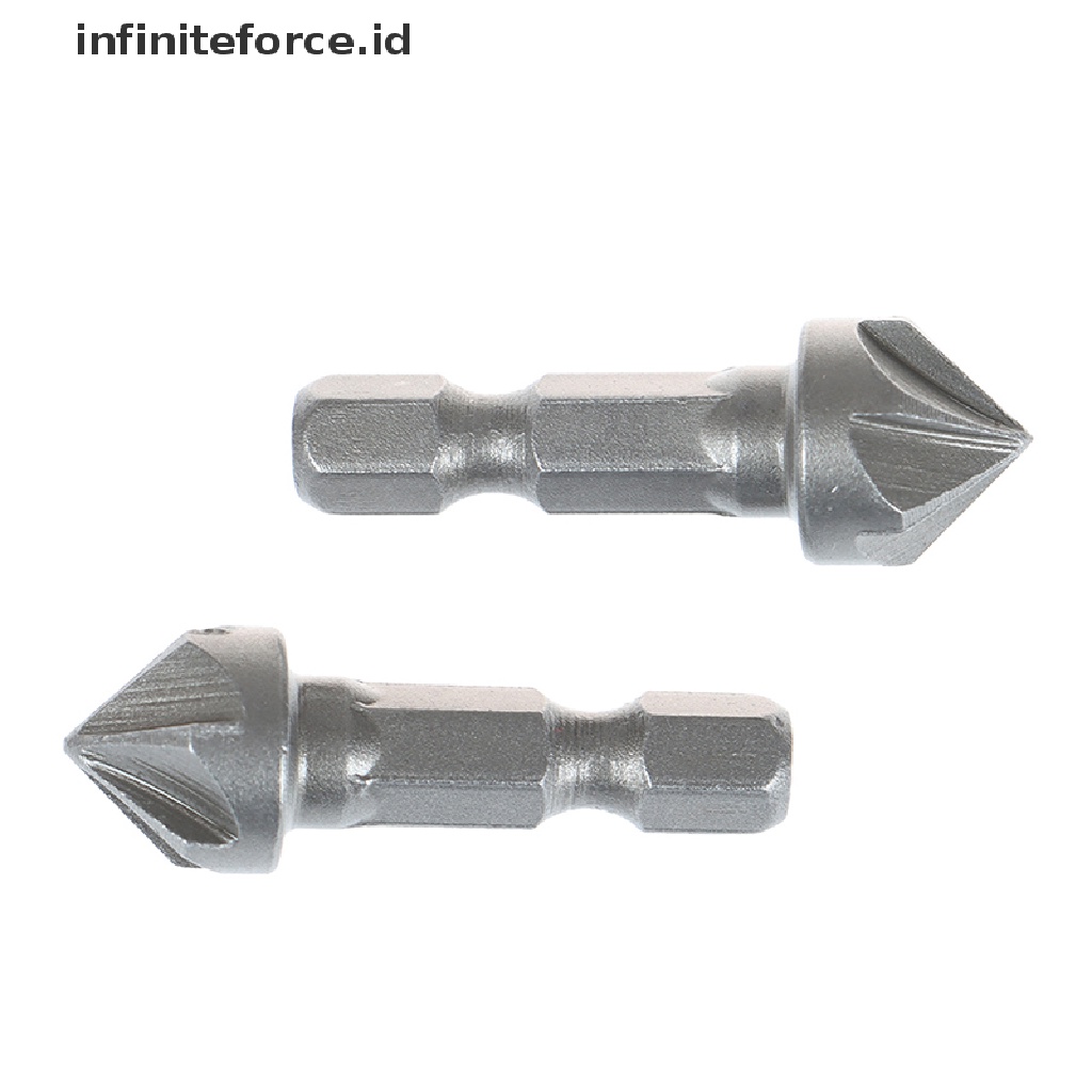 Set Mata Bor Countersink Heksagonal 6 Flutes Untuk Pengerjaan Kayu