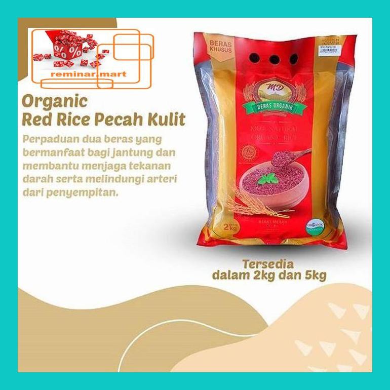 

S0Bers Organic Red Rice Pecah Kulit - Beras Organik - Beras Merah - Md 2Kg Ric0S50B