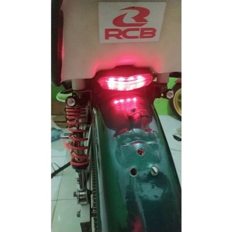 LAMPU BREKET 3 IN 1 STOP LAMP BELAKANG PLUS SEN  RXK KLX TRAIL CRF VIXION CB RXKING RX KING NEW UNIVERSAL