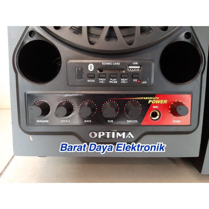 Speaker Aktif Optima 3 Speaker Optima N-900 Speaker Active FM Radio - Bluetooth Speaker Bluetooth Speaker Karaoke