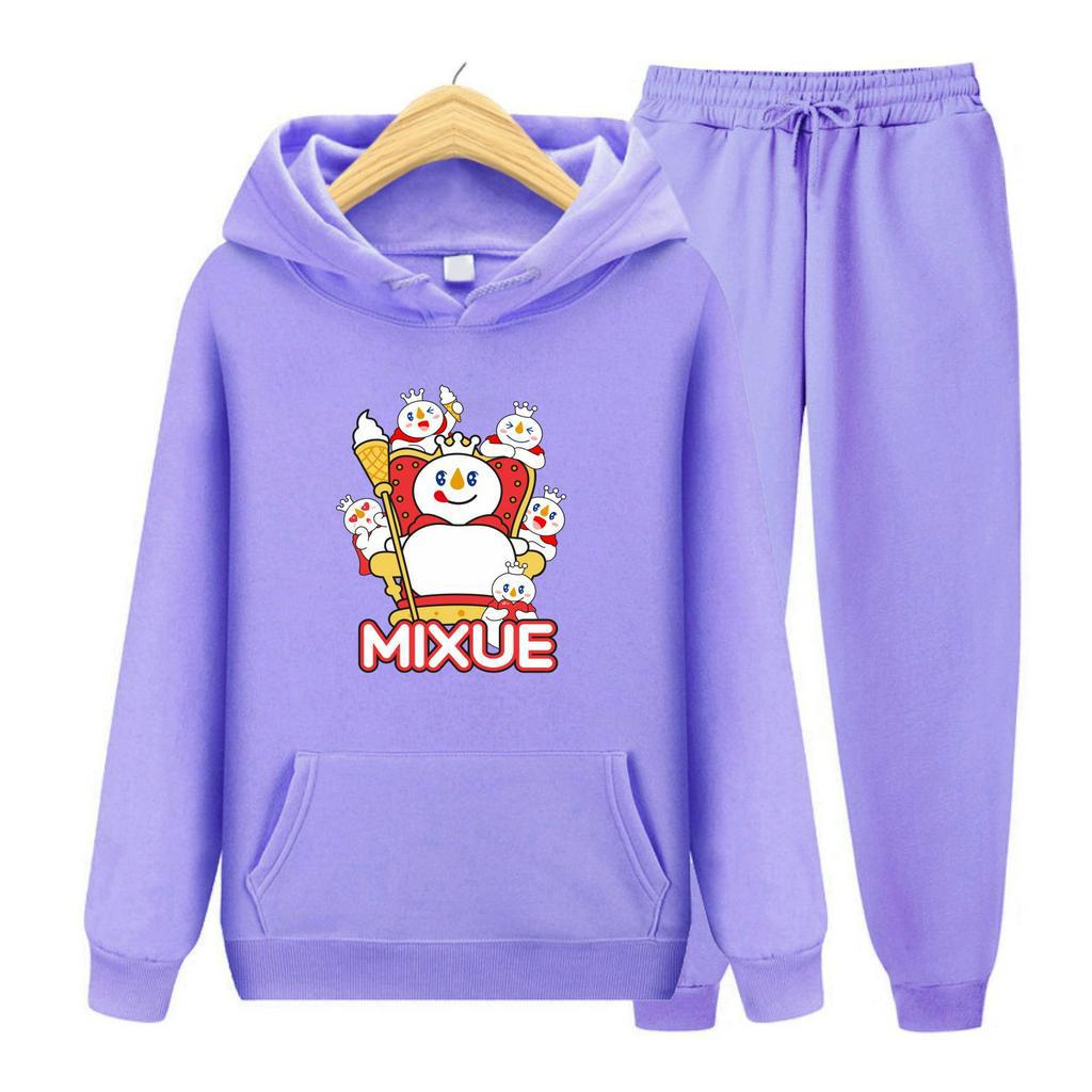 FenishaStore MIXUE ICE CREAM VIRAL Sweater Hoodie Atasan Dan Setelan Anak Usia 4-14 Tahun Bisa Bayar Ditempat COD