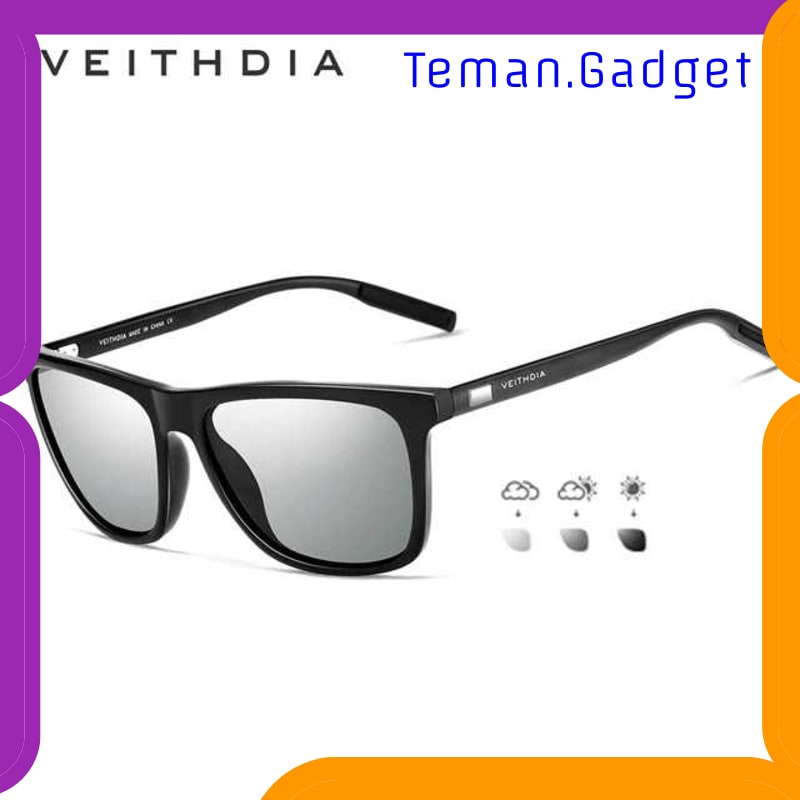 TG-EA026 VEITHDIA KACAMATA RETRO UV POLARIZED PHOTOCHROMIC SUNGLASSES - 6108