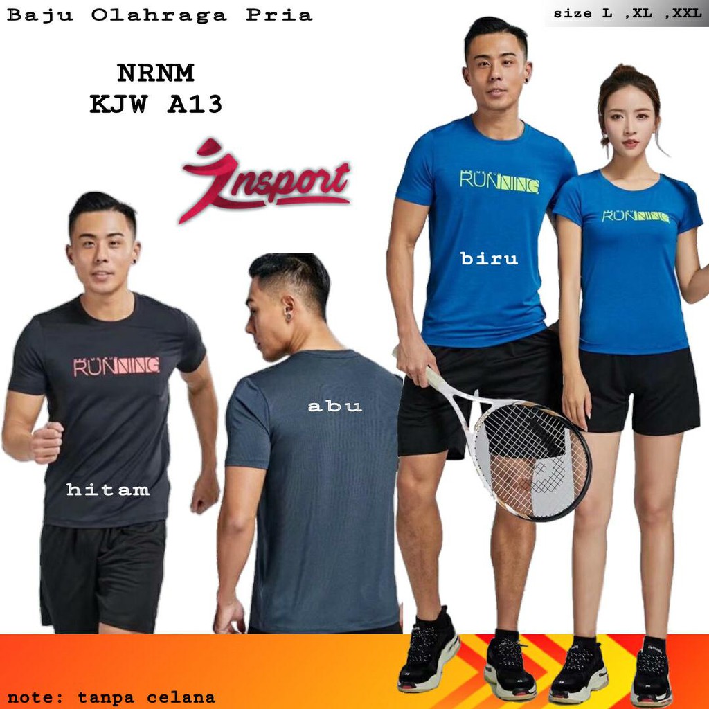 Keysport | T-shirt Men’s Cowok / Baju olah raga cowok Art KJWA13