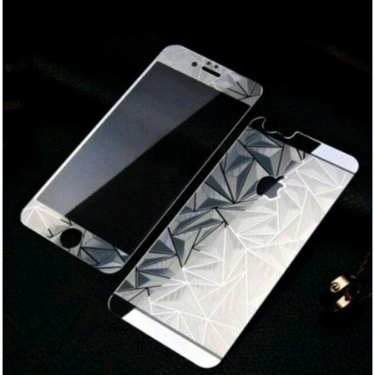 For Iphone 4 5 6 6 Plus Tempered Glass Diamond 3D Tempered Glass Depan Belakang