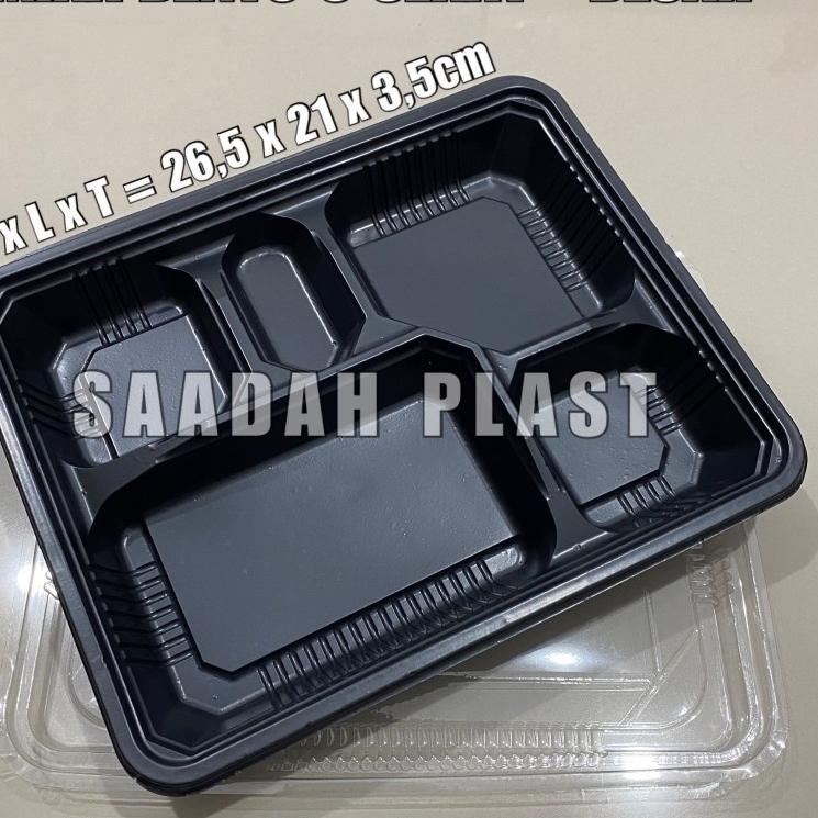Update - ISI 25 Mika Bento 5 Sekat Besar / Tray Bento / Box Nasi Kotak Makan