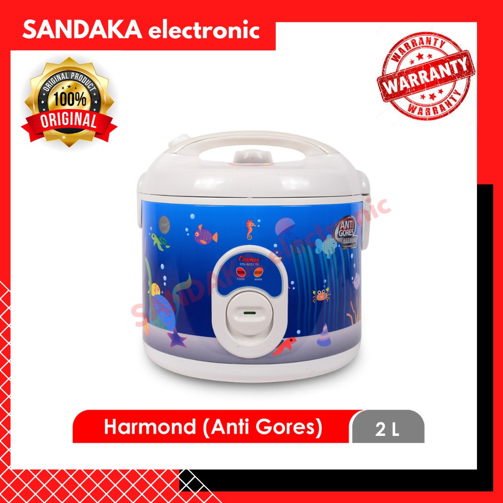 Cosmos 6031 CRJ - Rice Cooker 1,8 Liter - Magic Com Cosmos - Rice Cooker Cosmos