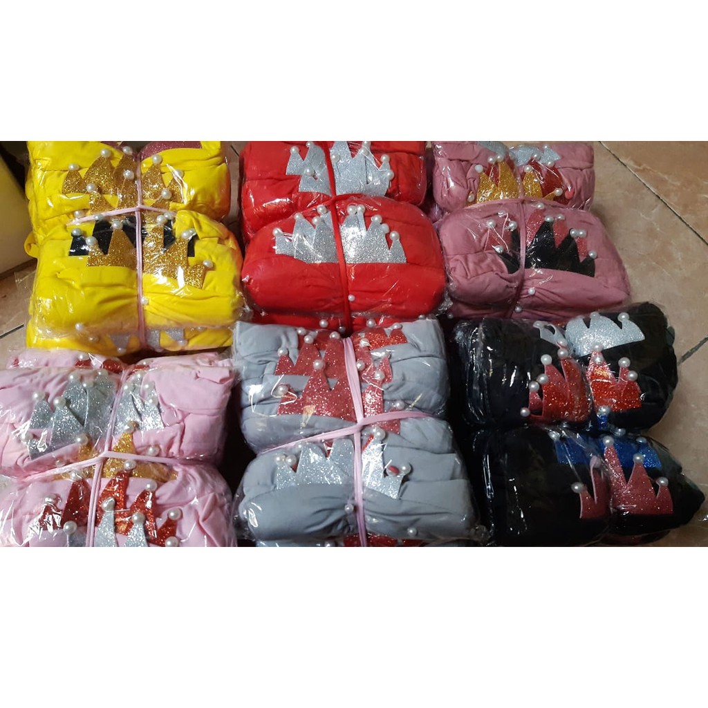 SD - JILBAB ANAK CROWN PRINCESS / MAHKOTA USIA 0-3 TAHUN ALL SIZE BAHAN JERSEY BALON ADEM NYAMAN