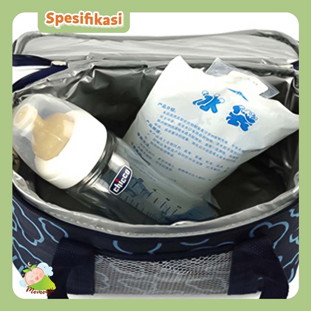 MOMOGII Cooler Bag ASI Thermal Insulated FREE ICE GELL