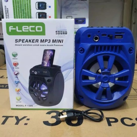 Speaker Fleco F-1309 Bluetooth Portable MP3 FM Memori USB