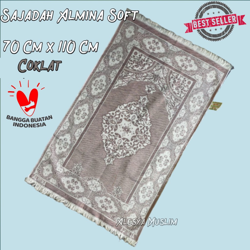 Sajadah made in turkey/sajadah Almina Soft/sajadah bahan katun Poly/bisa bayar ditempat/COD