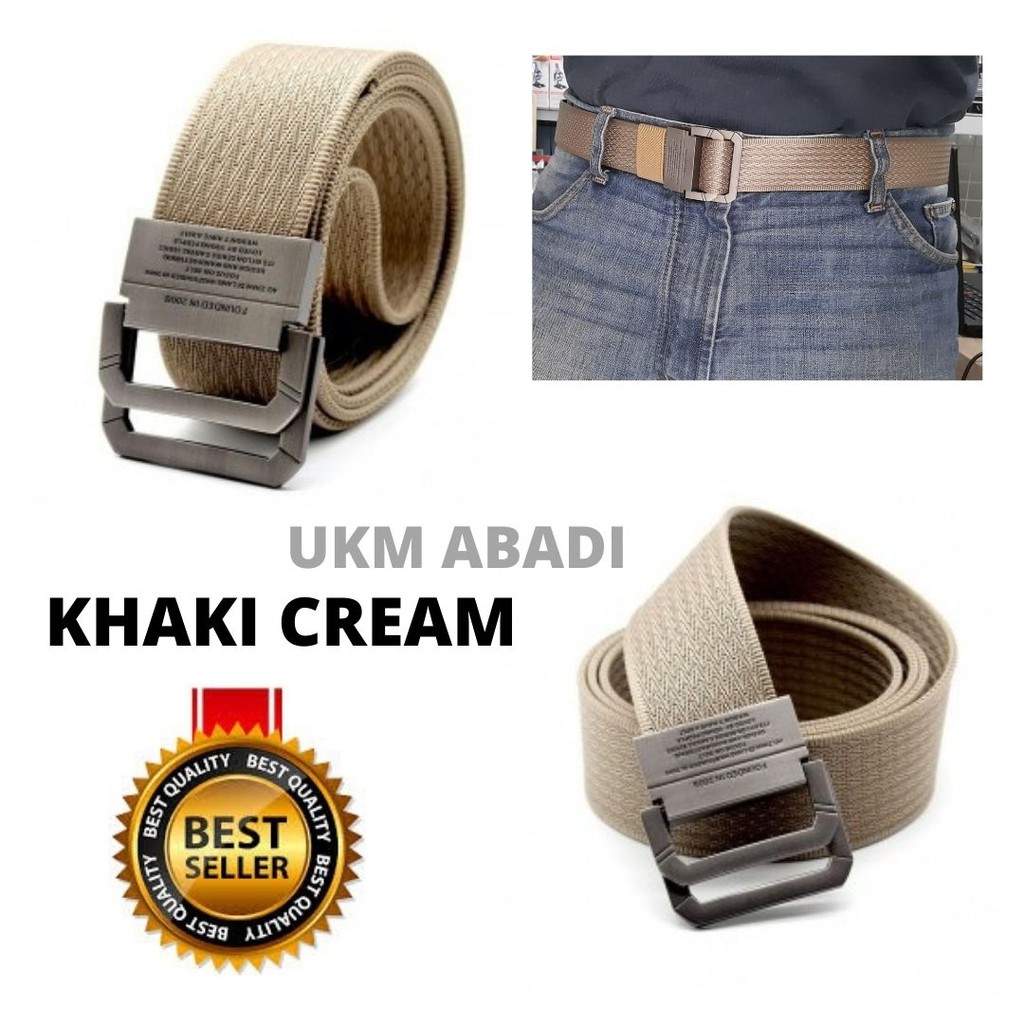 Ikat Pinggang Gesper  Sabuk Retro Craftman Survival Canvas 111148